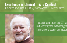 Excellence in Clinical Trials Conduct award presented to Professor Jim Julian