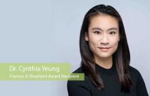 Dr. Cynthia Yeung recieves the spring Frances A Shepherd Award