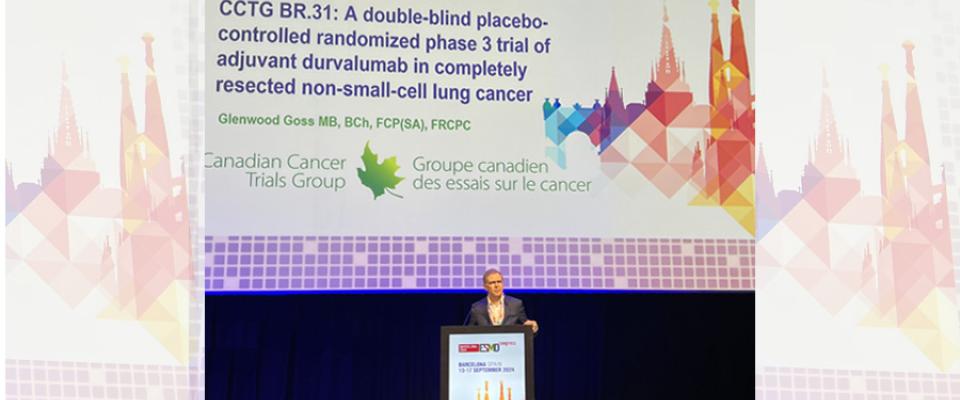 BR31 trial results of adjuvant durvalumab in non-small-cell lung cancer presented at ESMO 2024