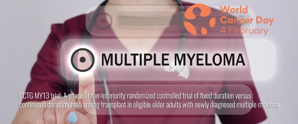 A new multiple myeloma trial assessing the duration of treatment injections has opened in Canada