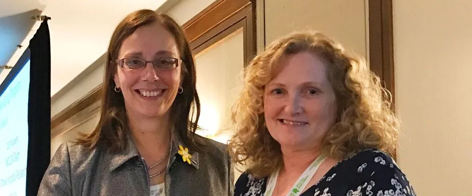 Janet Dancy and Julie Wells - last year's awards
