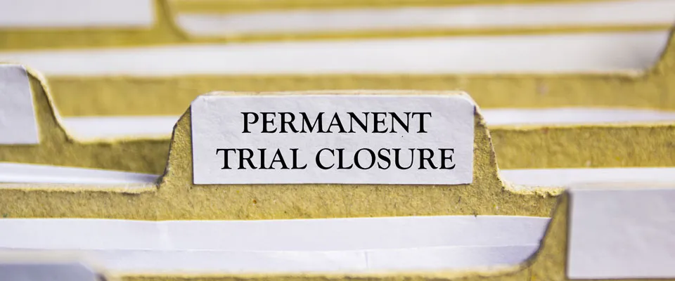 Trial closure:  GA3