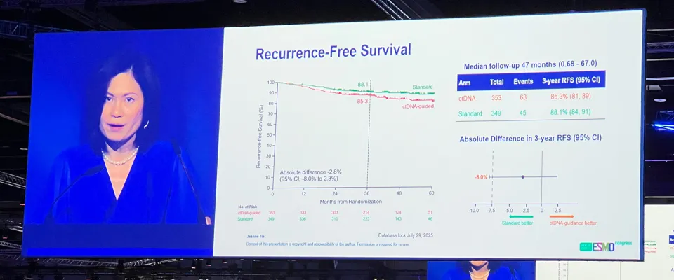 DYNAMIC-III Australian Study Chair and oncologist at Peter Mac, Professor Jeanne Tie