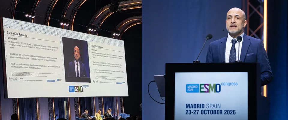 PR22 findings were presented by Dr. Tamim Niazi at the Presidential Symposium at European Society for Medical Oncology (ESMO) 2026 Congress.