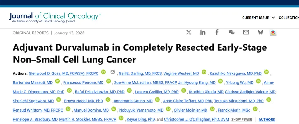 Adjuvant durvalumab in completely resected non-small-cell lung cancer